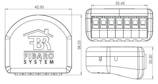 Fibaro relay switch 2x1 fashion 5kw